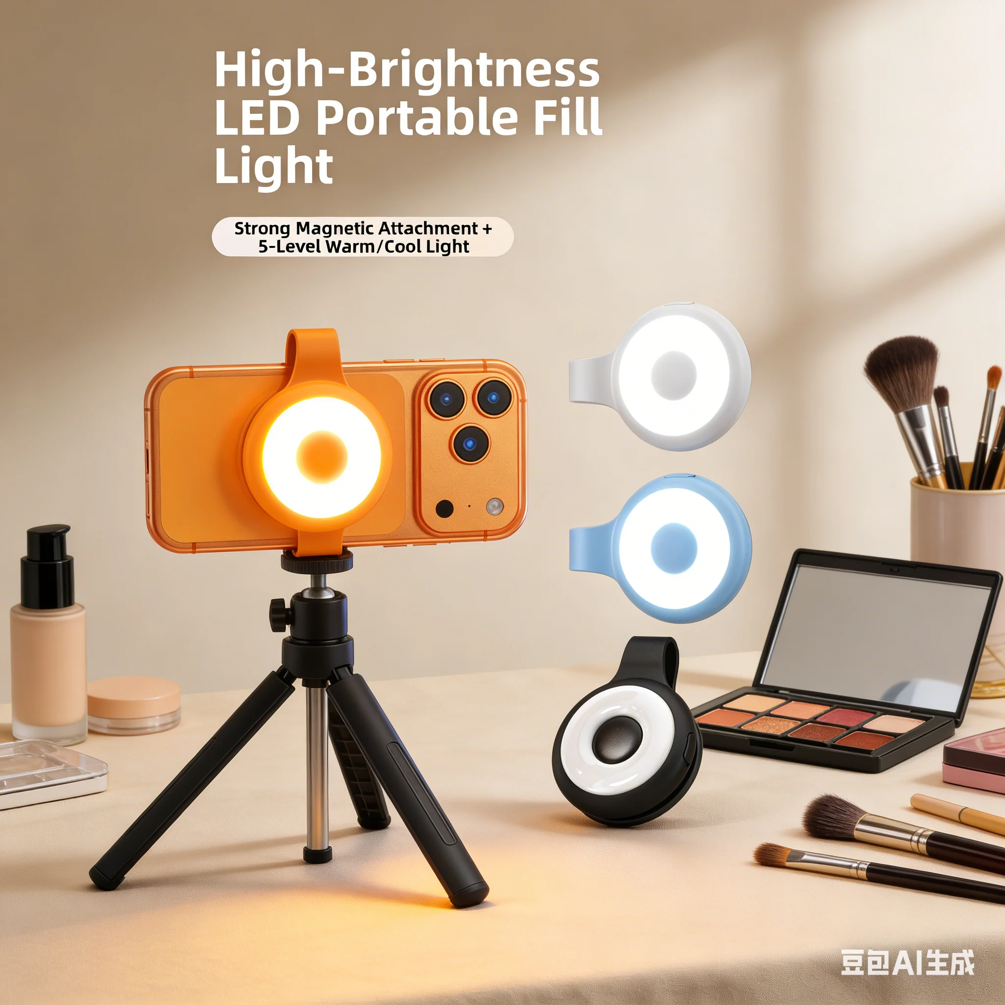 Outdoor Lighting And Camera - Luce di riempimento per telefono ricaricabile