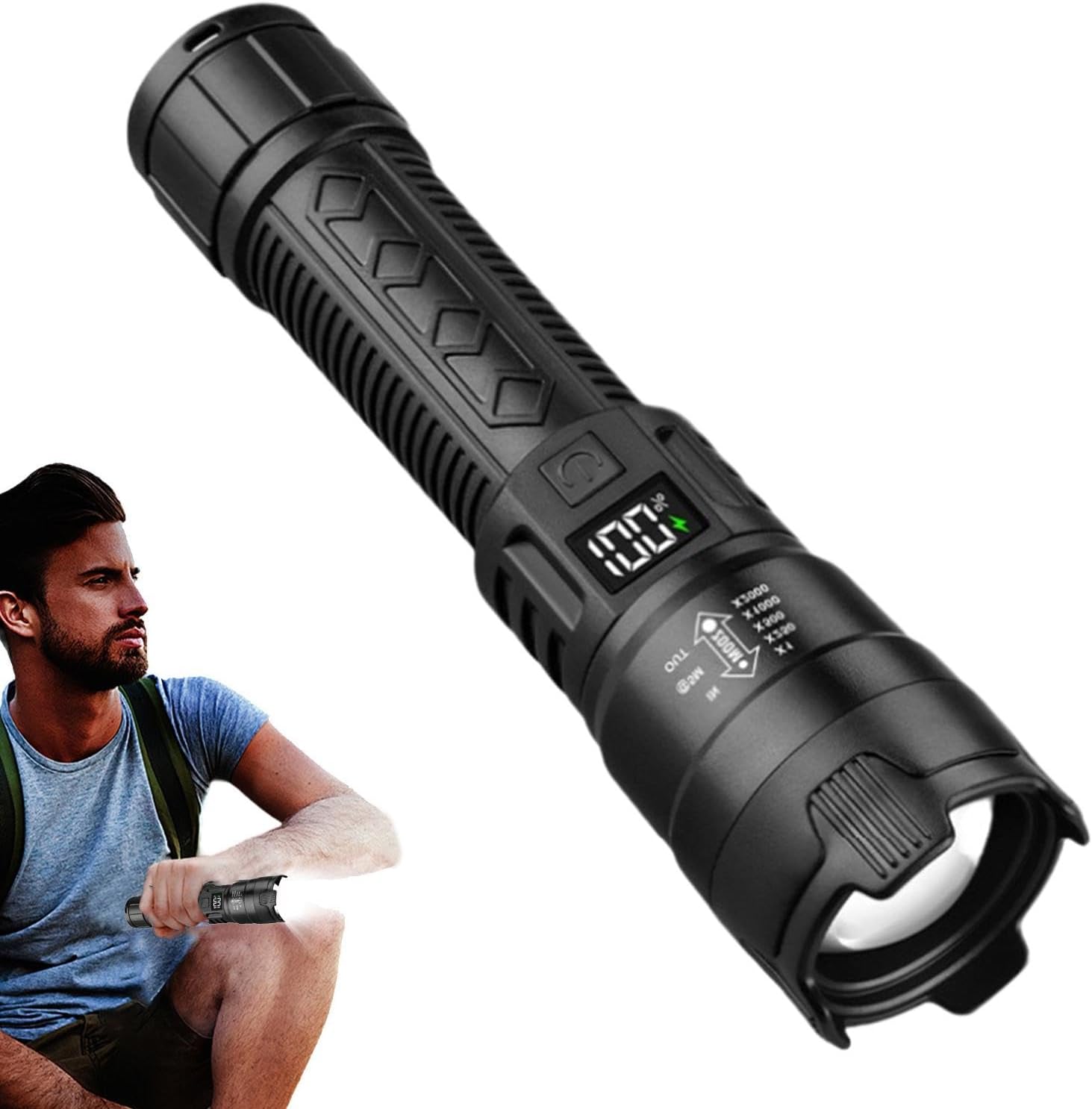 Outdoor Lighting Lumen - Torcia tattica a LED 2000LM Torcia