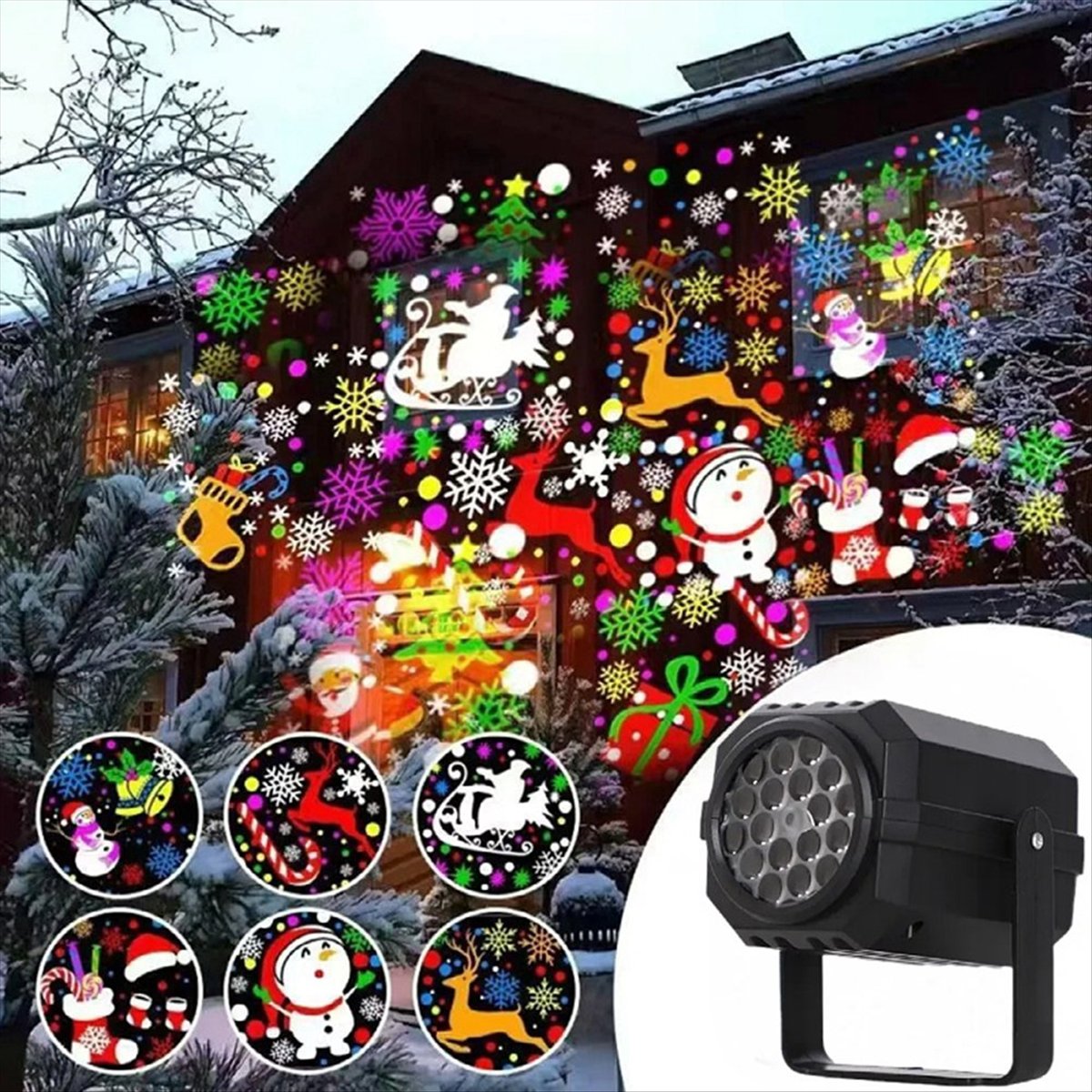 Outdoor Lighting On Sale - (IN OFFERTA) Proiettore Natalizio per Esterni,