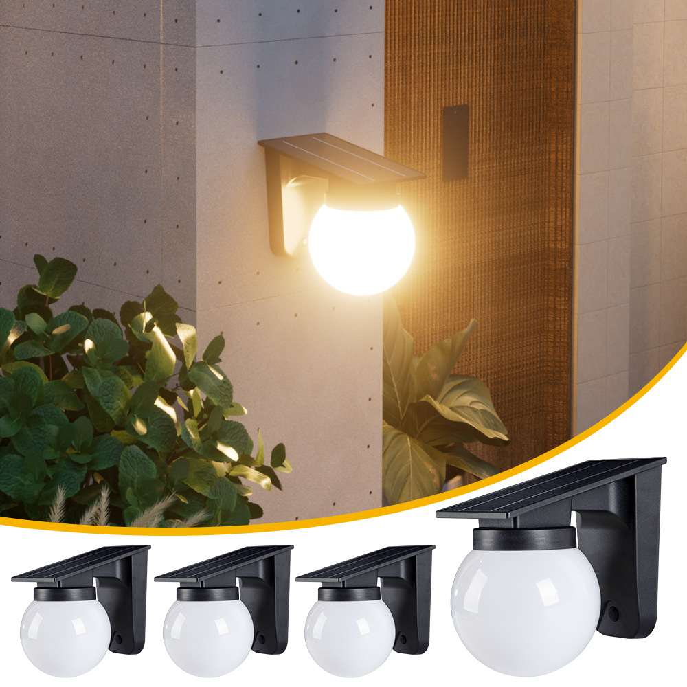 Outdoor Lighting With Outlet - Lampade da parete a sfera solare
