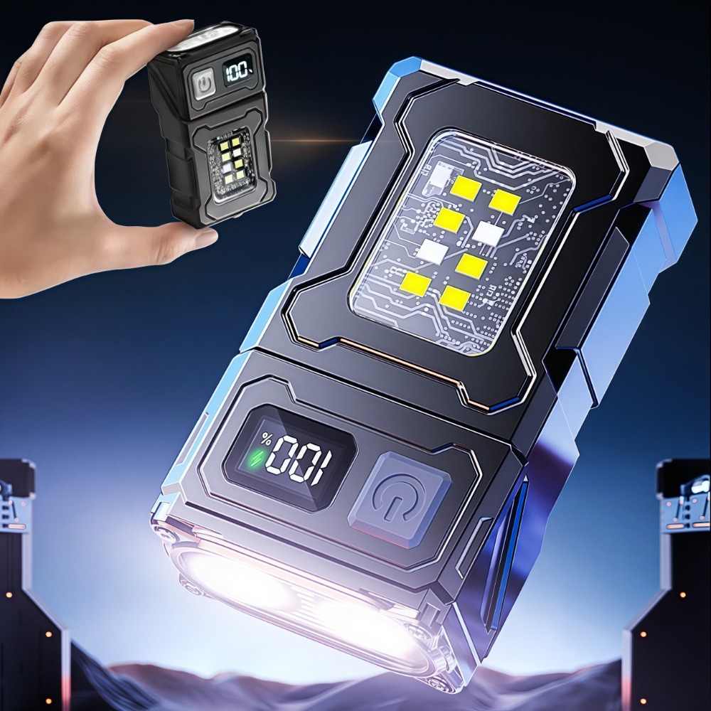Outdoor Lighting Rechargeable - Mini Torcia LED Ricaricabile con Clip