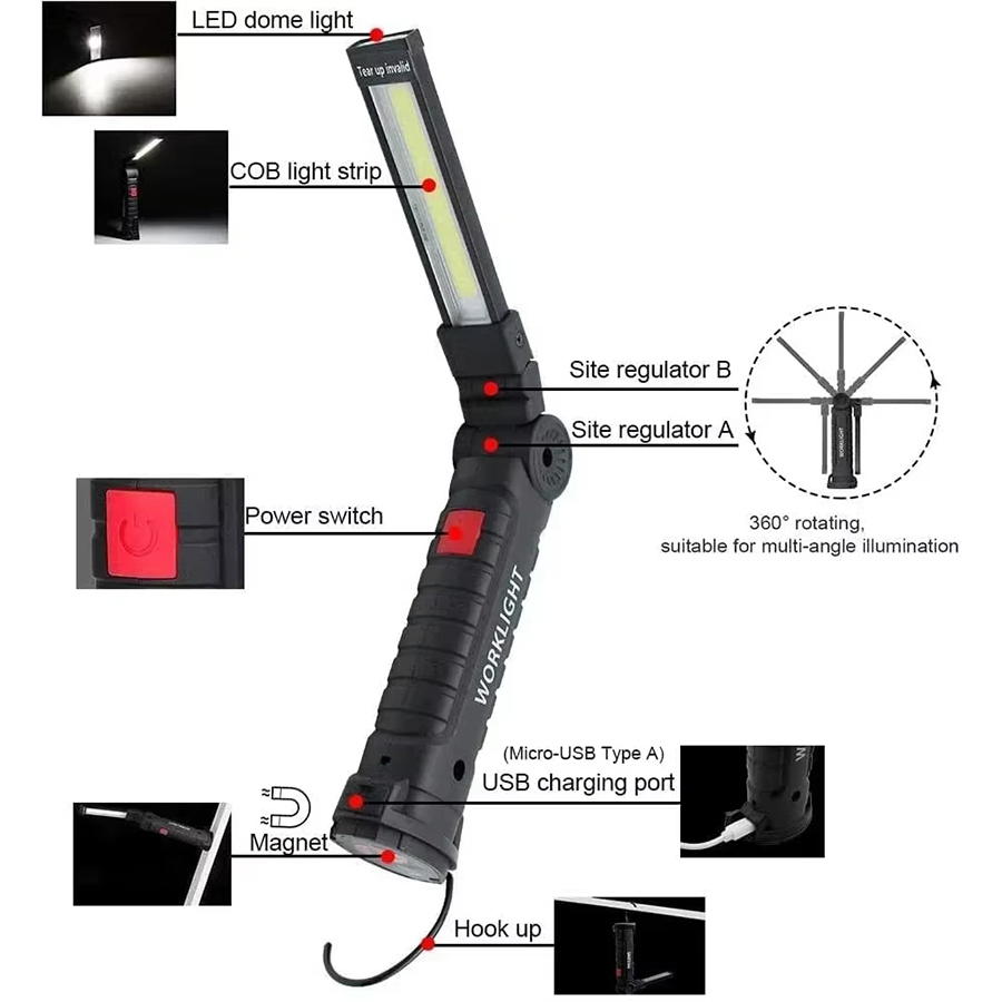 Torcia LED portatile con ganci - Outdoor Lighting Lumen recensione e prezzo