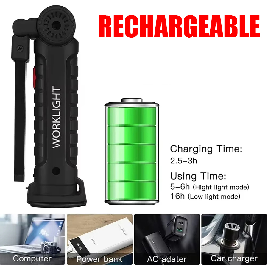 Torcia LED portatile con ganci - Outdoor Lighting Lumen recensione e prezzo