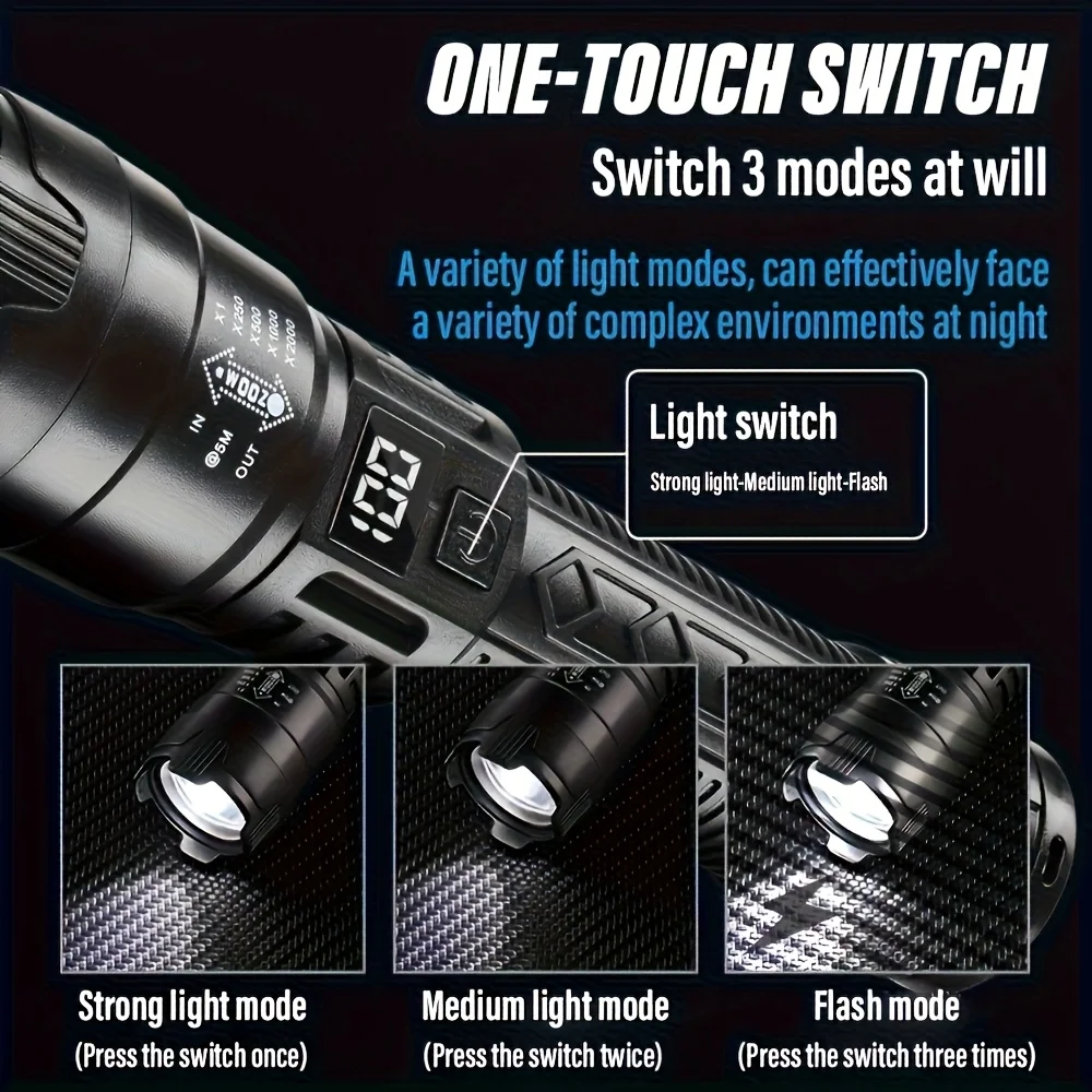 Torcia tattica a LED 2000LM To - Outdoor Lighting Lumen recensione e prezzo