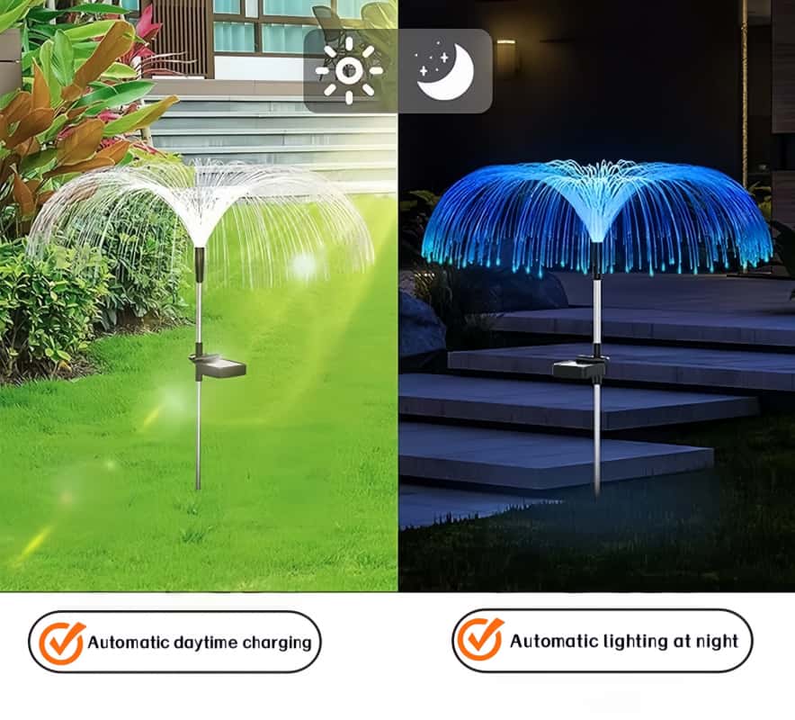 5 luci LED solari a forma di m - Outdoor Lighting Switch recensione e prezzo