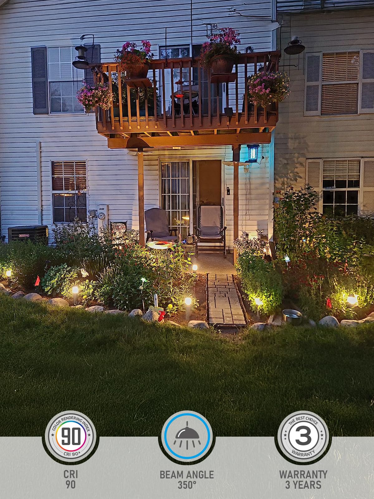 8Pcs LED giardino esterno luci - Outdoor Lighting Driveway recensione e prezzo