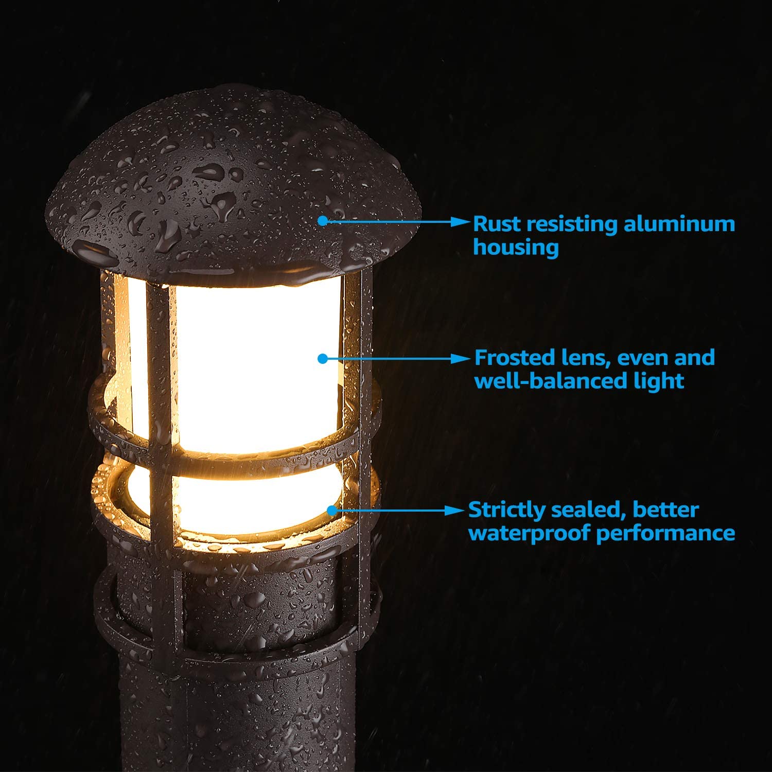 8Pcs LED giardino esterno luci - Outdoor Lighting Driveway recensione e prezzo